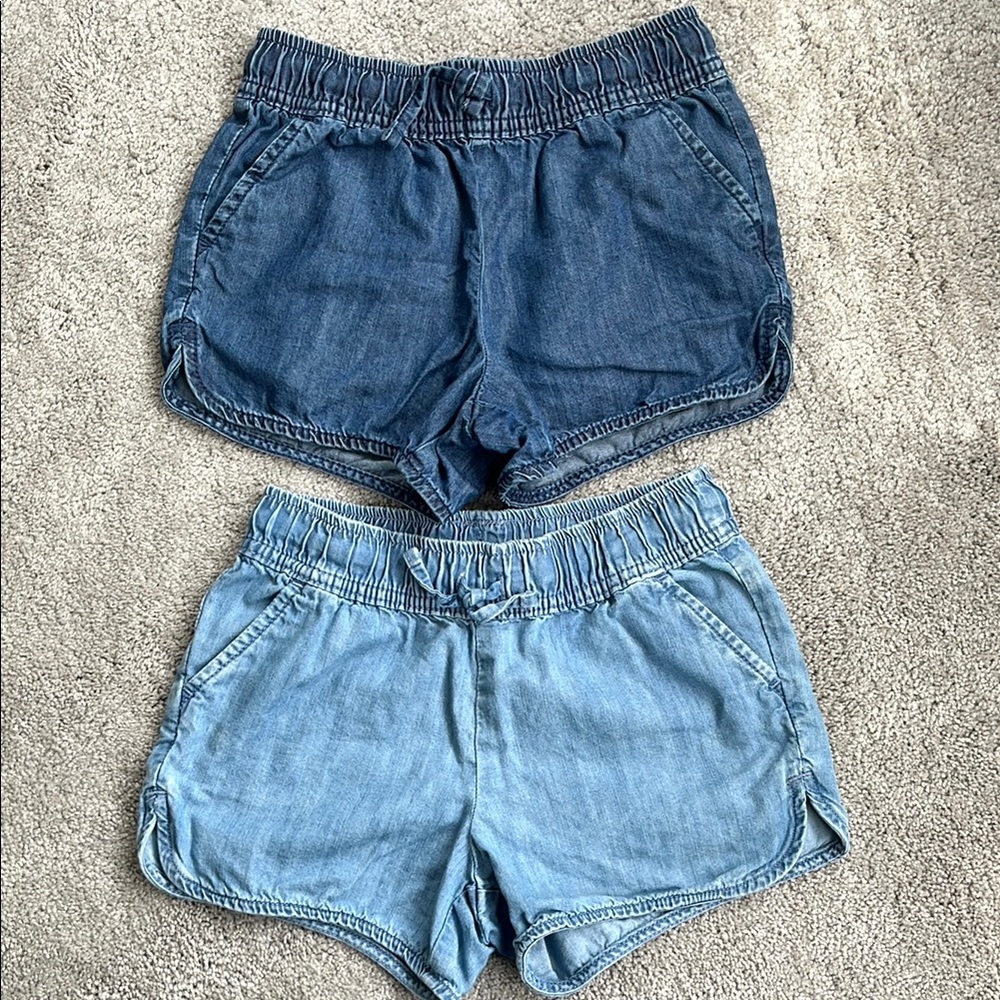 NWOT Jumping Beans chambray denim shorts (set of 2)